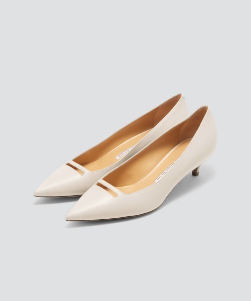 PELLICO パンプス ANIMA アネッリ スムース 3.5cm ASH WHITE