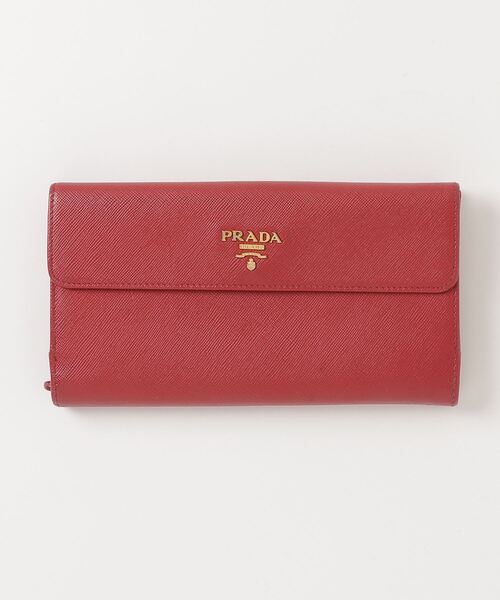 PRADA 「PRADA」 財布 - レッド レディース : ZOZOTOWN Yahoo!店