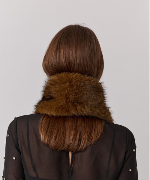 Chapeau d' O（シャポードオー） マフラー ストール Fox Fake Fur