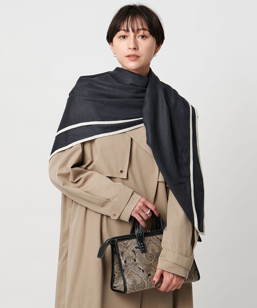 ストール　ユナイテッドアローズ ソリッド カシミヤ ストール