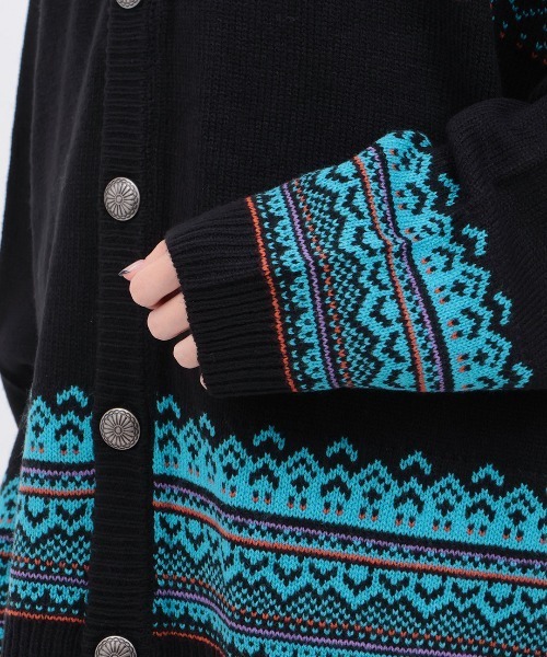チチカカ（TITICACA） カーディガン コンチョボタンニットカーディガン