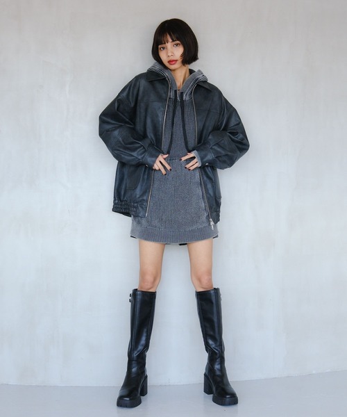 お値下げしました!! PAGEBOY ロングブーツ PAGEBOY（ページボーイ） ブーツ サイドバックルロングブーツ