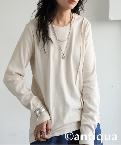 tシャツ シュッと美 メロウデザイントップス レディース | antiqua | 02