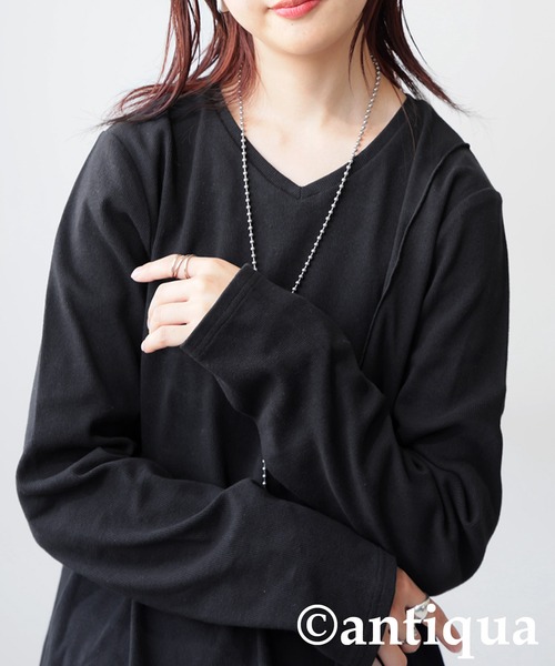 tシャツ シュッと美 メロウデザイントップス レディース | antiqua | 03