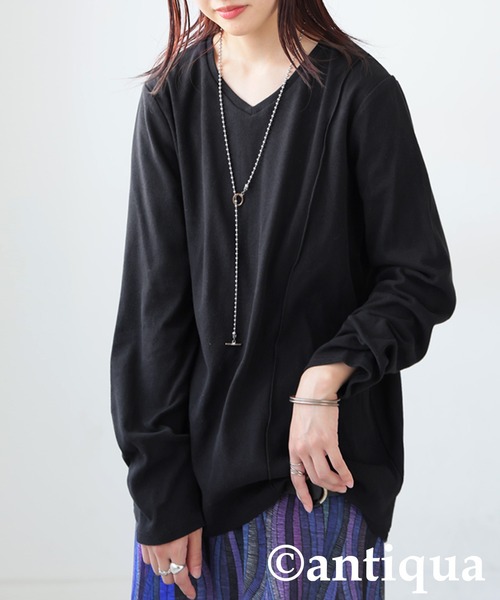 tシャツ シュッと美 メロウデザイントップス レディース | antiqua | 26