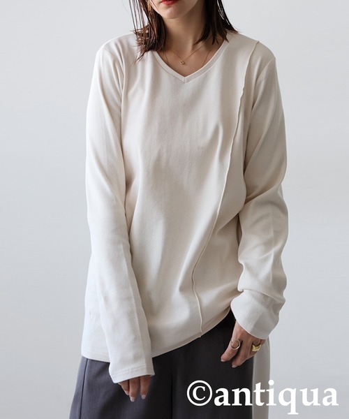 tシャツ シュッと美 メロウデザイントップス レディース | antiqua | 17
