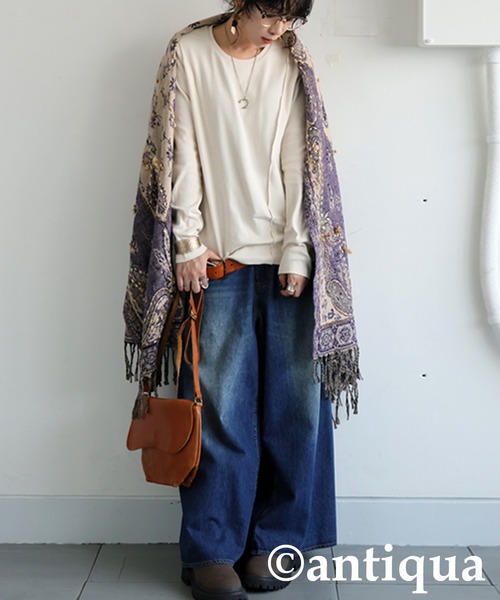 tシャツ シュッと美 メロウデザイントップス レディース | antiqua | 22