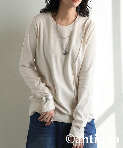 tシャツ シュッと美 メロウデザイントップス レディース | antiqua | 23