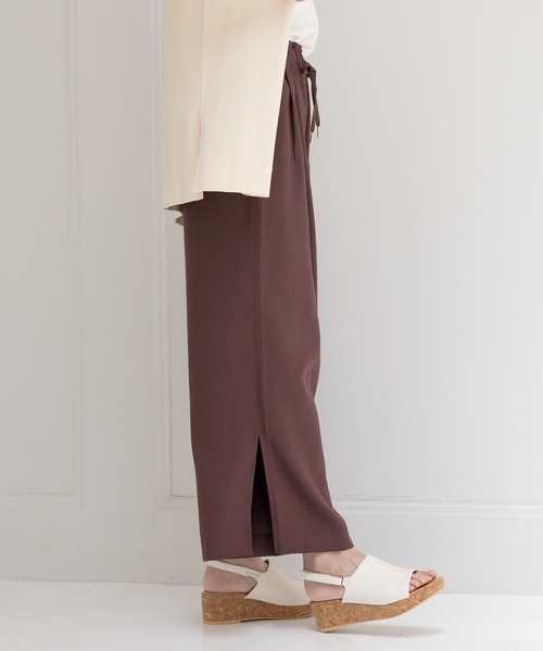「Elura」 イージーパンツ MEDIUM チャコールグレー レディース_画像8