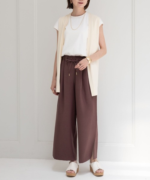 「Elura」 イージーパンツ MEDIUM チャコールグレー レディース_画像9