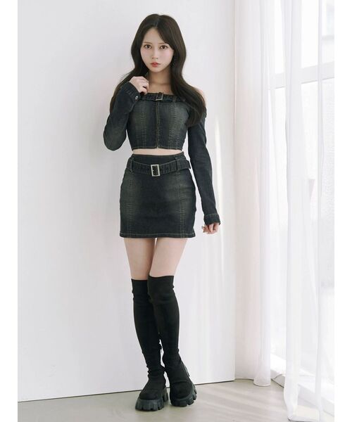 ✨未使用✨ eimy istoire トラックソールニーハイブーツ ブラック M ✨未使用✨ eimy istoire トラックソールニーハイブーツ ブラック M