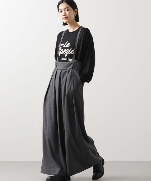 MARECHAL TERRE マルシャル テル　サロペット　黒　ブラック MARECHAL TERRE（マルシャルテル） パンツ タックワイドサロペット