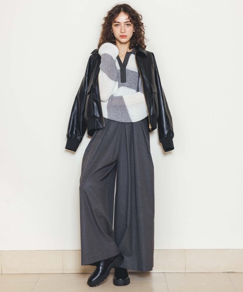 MARECHAL TERRE パンツ タックワイドサロペット レディース : ZOZOTOWN