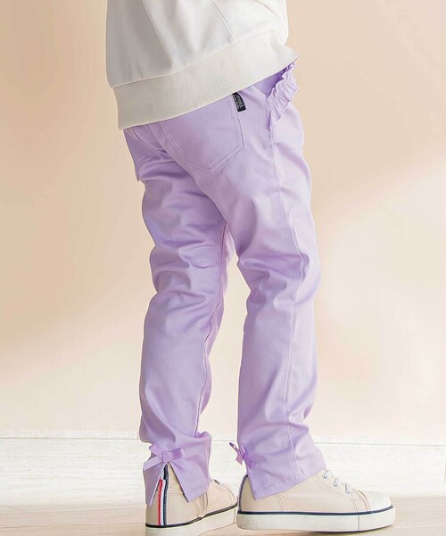 Noeil aime BeBe（ノイユエームベベ） パンツ リボン付きストレッチ 