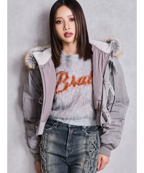 GYDA（ジェイダ） ブルゾン アウター VOLUME ECO FURベルトショート