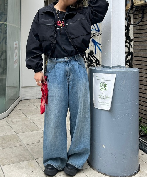 TEEN BOOP」 デニムパンツ MEDIUM インディゴブルー レディース