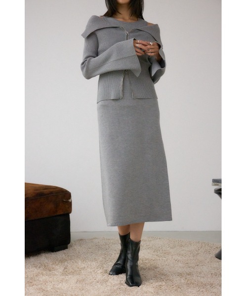 フルールアンサンブルニットワンピース AZUL BY MOUSSY（アズールバイマウジー） ワンピース ジップ