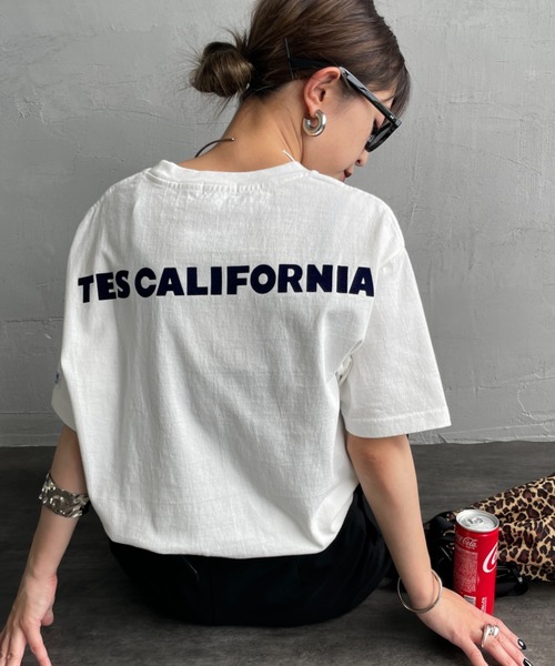 「The Endless Summer」 半袖Tシャツ L ネイビー レディース_画像5