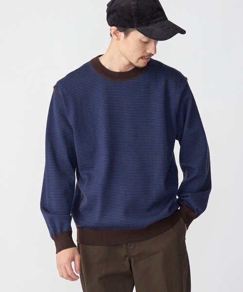 SHIPS（シップス） 長袖ニット SMALL ネイビー メンズ : ZOZOTOWN