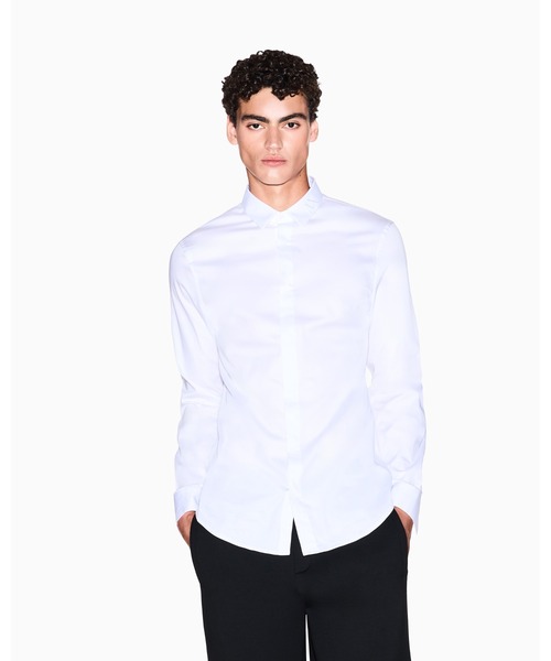 ARMANI EXCHANGE シャツ 「A|X アルマーニ エクスチェンジ」ストレッチ