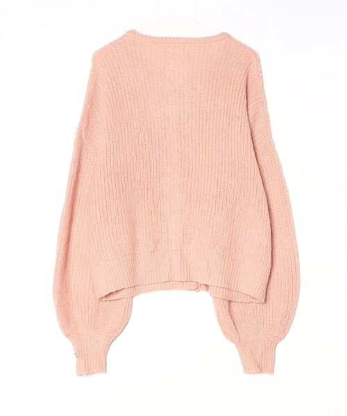 「muguet」 ニットカーディガン FREE ピンク レディース_画像2