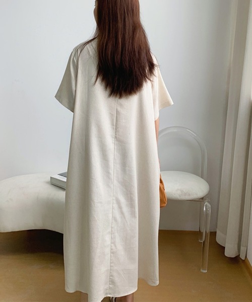 「a lot of love」 半袖ワンピース FREE パープル レディース_画像5