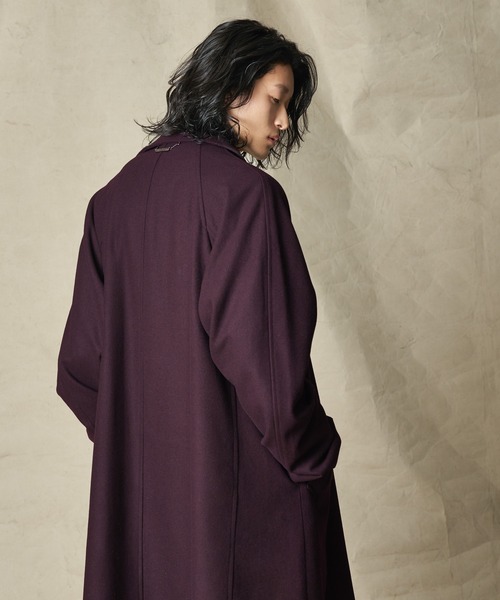 「ADRER」 チェスターコート SMALL ワイン メンズ_画像2