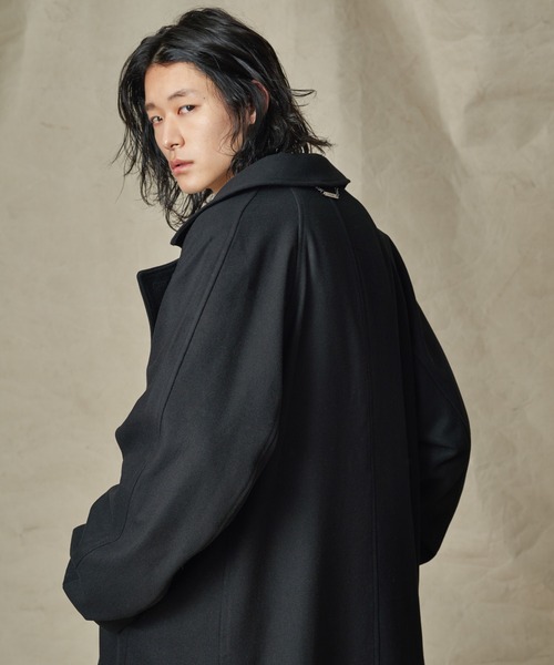 「ADRER」 チェスターコート SMALL ワイン メンズ_画像4