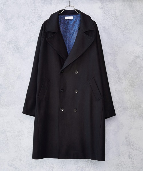 「ADRER」 チェスターコート SMALL ワイン メンズ_画像9