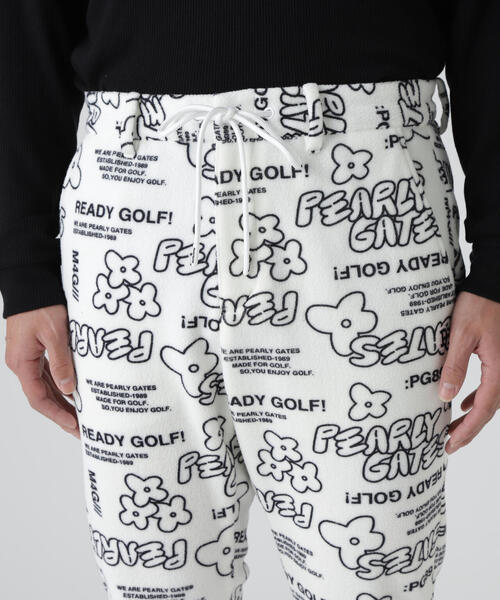 パンツ 「PEARLY GATES」フリース片面起毛パンツ 「ストリート花柄