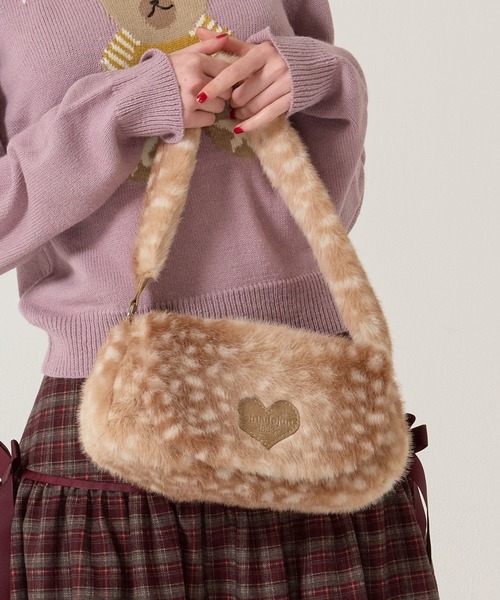 TINA：JOJUN（ティーナジョジュン） ハンドバッグ フェイクファー ミニ