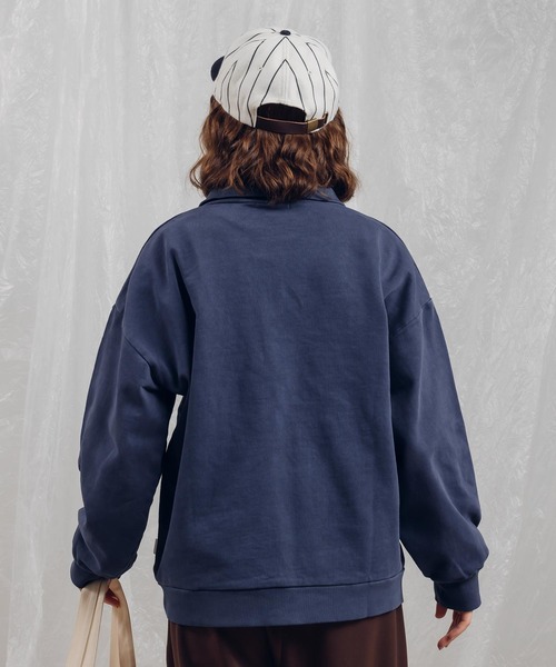 「MUHET」 スウェットカットソー X-LARGE ブラック レディース_画像5