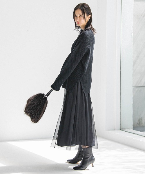 LAUTREAMONT（ロートレアモン） スカート パウダーサテンリバーシブル