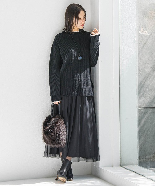 LAUTREAMONT（ロートレアモン） スカート パウダーサテンリバーシブル