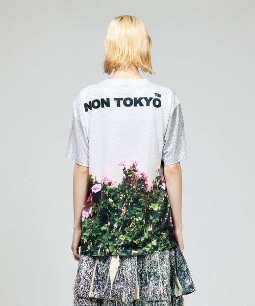 「NON TOKYO」 半袖Tシャツ 1 グリーン レディース_画像3