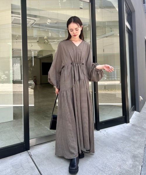 mystic（ミスティック） 長袖ワンピース 0 ブラウン レディース  