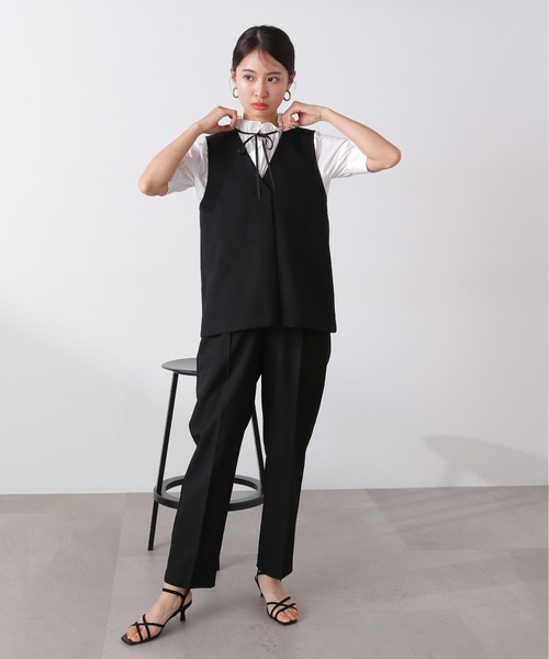 「N.（N. Natural Beauty Basic）」 セットアップ MEDIUM ブラック レディース_画像3