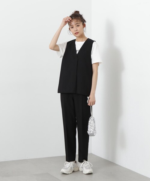 「N.（N. Natural Beauty Basic）」 セットアップ MEDIUM ブラック レディース_画像9