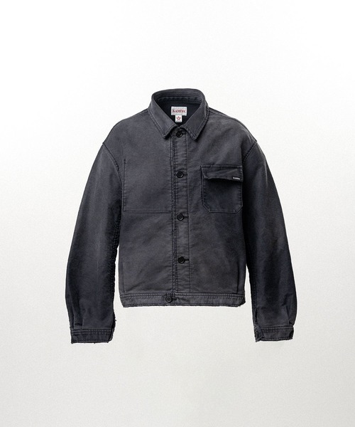 KAMIYA ブルゾン アウター Distressed Moleskin Work Jacket メンズ