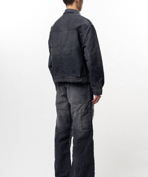 ブルゾン アウター Distressed Moleskin Work Jacket メンズの画像