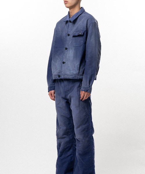 ブルゾン アウター Distressed Moleskin Work Jacket メンズの画像