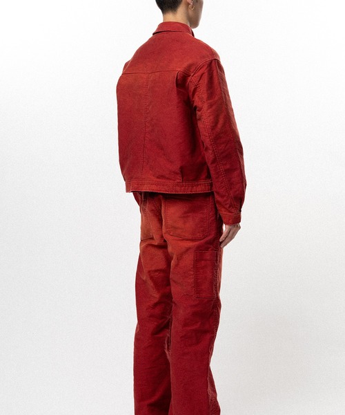 ブルゾン アウター Distressed Moleskin Work Jacket メンズの画像
