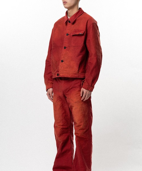 ブルゾン アウター Distressed Moleskin Work Jacket メンズの画像