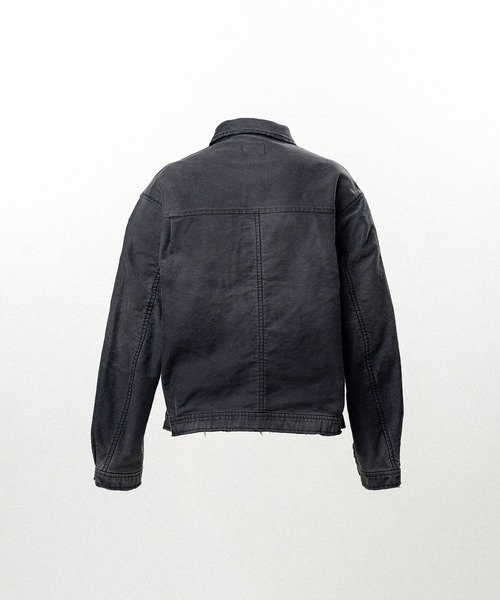 ブルゾン アウター Distressed Moleskin Work Jacket メンズの画像