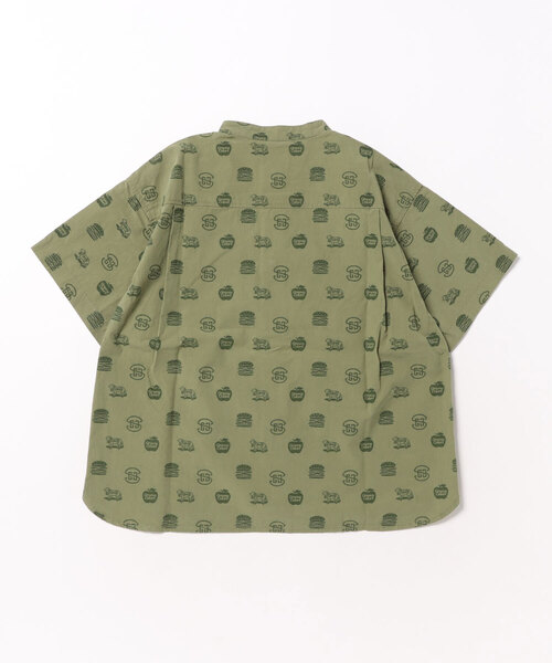 ブラウス シャツ GC Patterned Band Collar Shirt キッズ 子供服 男の子 女の子の画像