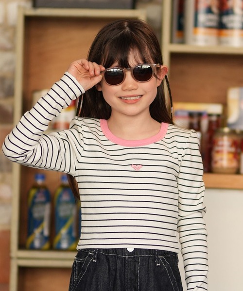 ROXY（ロキシー） tシャツ 長袖 クロップドTシャツ キッズ HEY YEAH