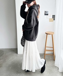 「U.S. POLO ASSN.」 プルオーバーパーカー LARGE 杢グレー レディースの画像6