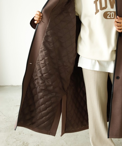 「Auntie Rosa Holiday」 ノーカラーコート FREE ベージュ レディース_画像4