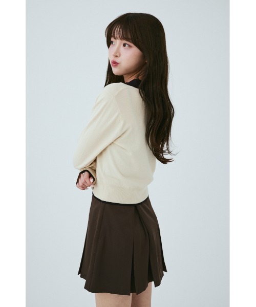 「MIEL CRISHUNANT」 長袖ニット FREE チャコールグレー レディース_画像6