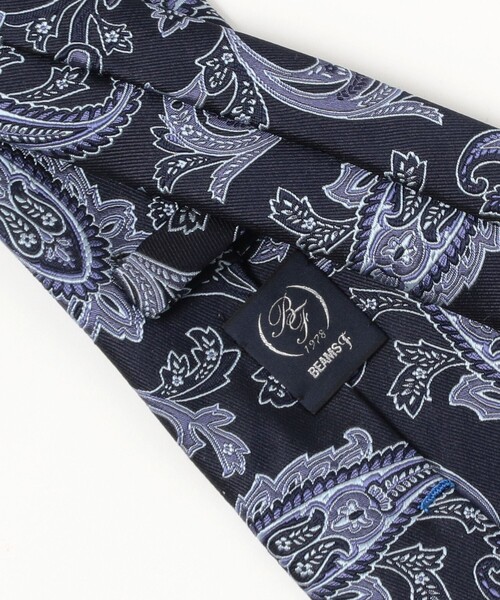 BEAMS F（ビームスF） ネクタイ シルク ペイズリー柄 ジャカード